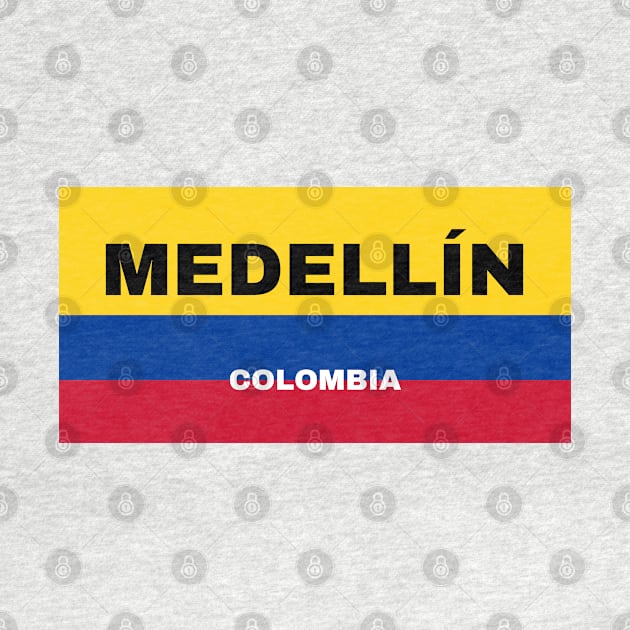 Medellín City in Colombian Flag Colors by aybe7elf